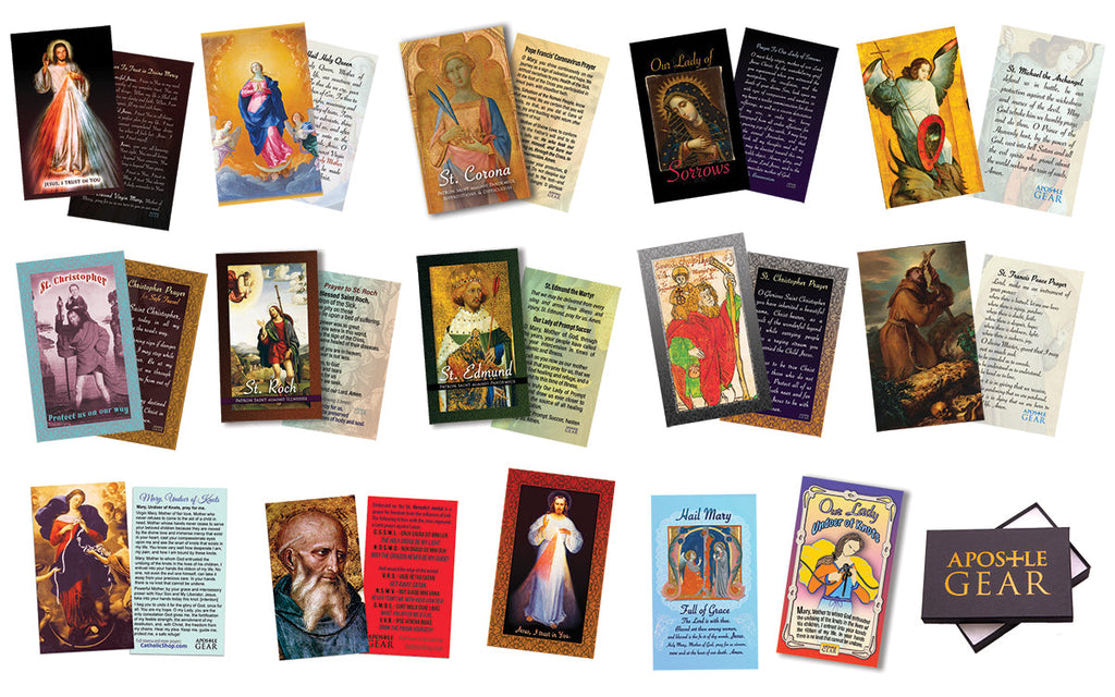 Catholic Prayer Card Set - 30 Holy Cards