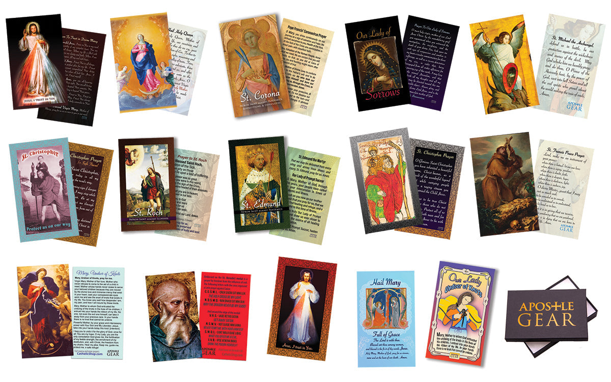 Catholic Prayer Card Set - 30 Holy Cards