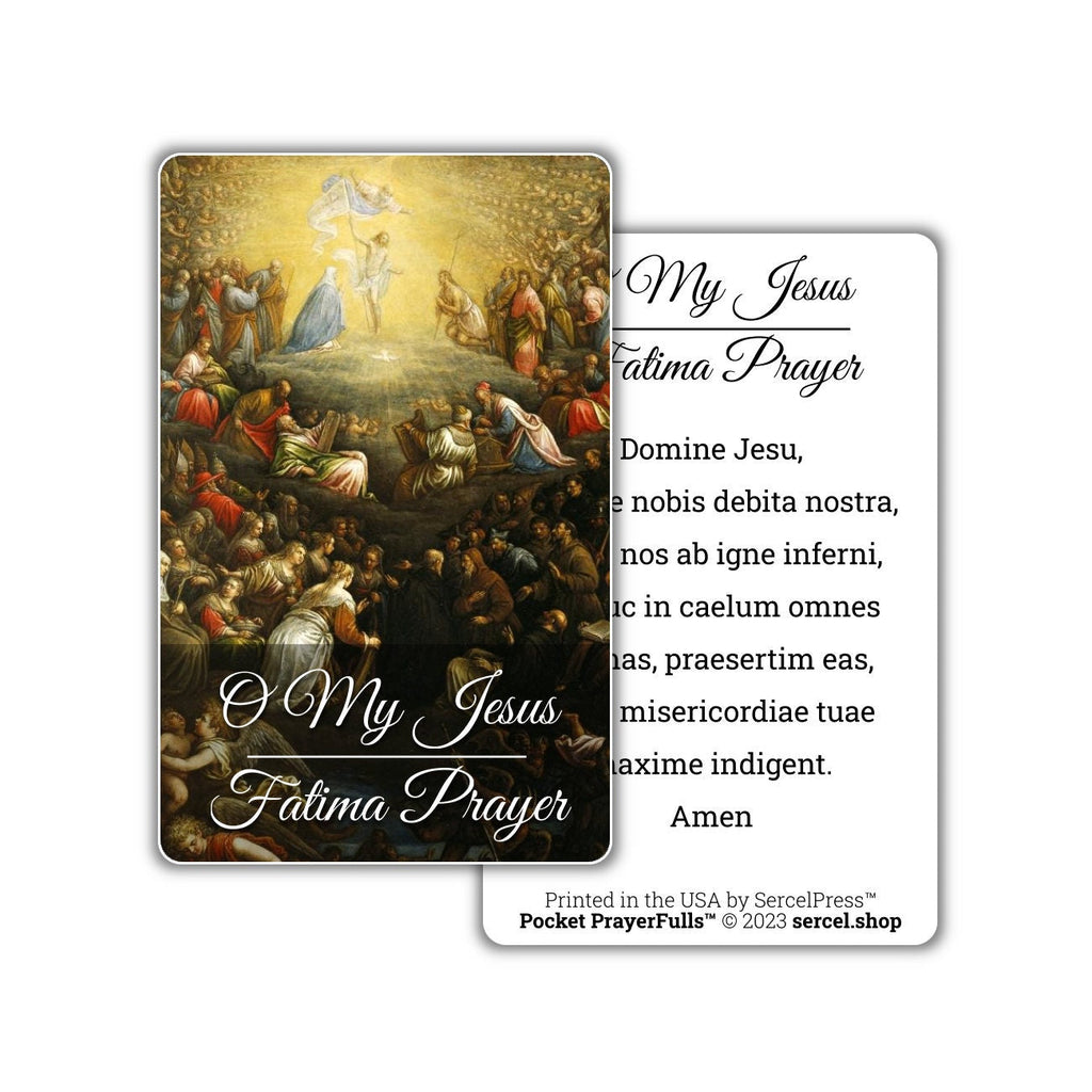 Latin Rosary Prayers Collection — Set of 6 Holy Cards | Pocket PrayerFulls™ | Uncompromising Holy Cards — Built to Last. Backed for Life