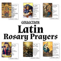 Latin Rosary Prayers Collection — Set of 6 Holy Cards | Pocket PrayerFulls™ | Uncompromising Holy Cards — Built to Last. Backed for Life