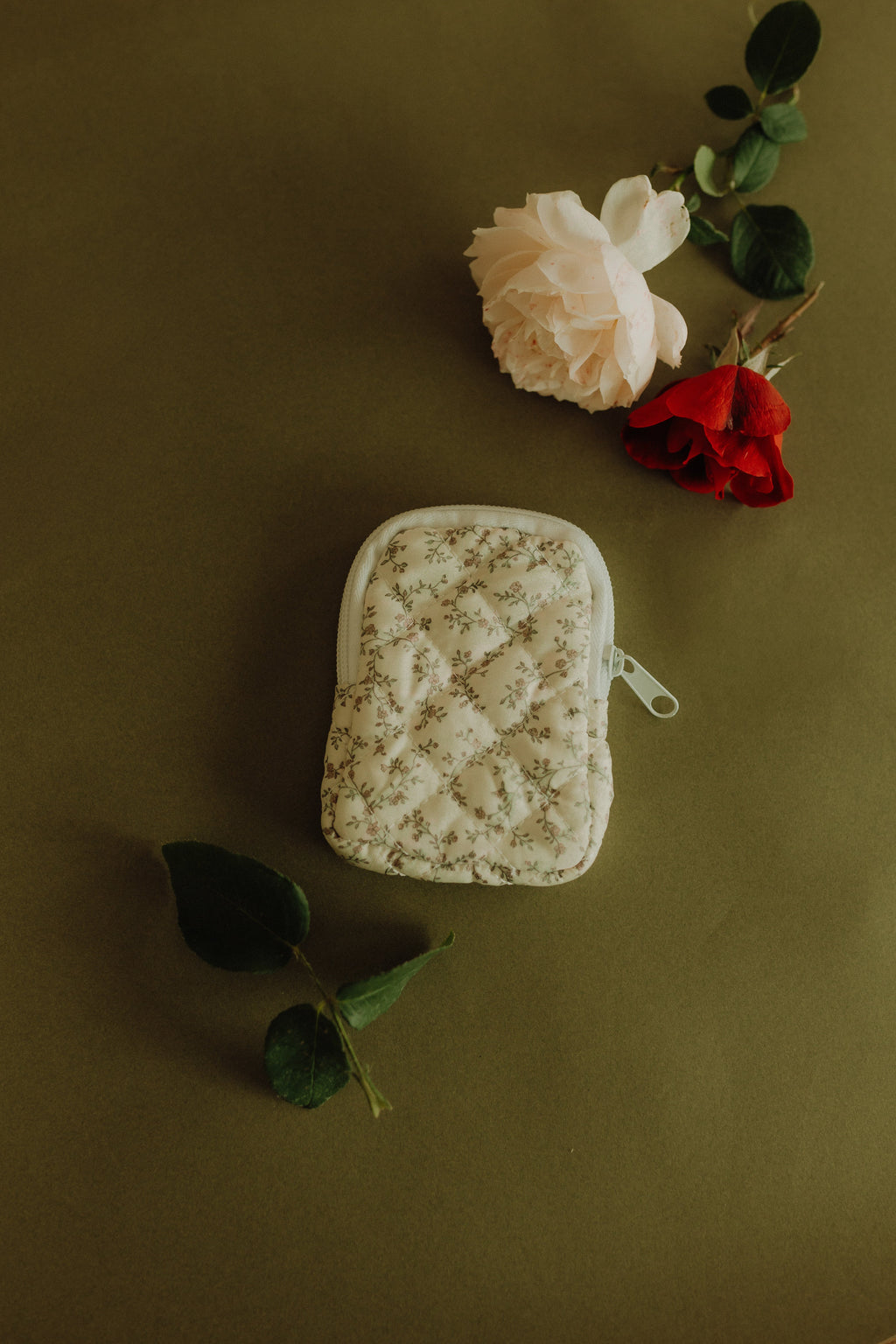 Vintage Floral Rosary Pouch